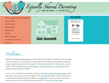 Tablet Screenshot of equallysharedparenting.com